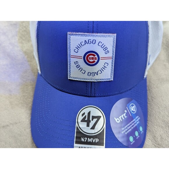 Chicago Cubs '47 MLB  Blue MVP Adjustable Strapback Hat Adjustable White/Blue - Picture 5 of 9